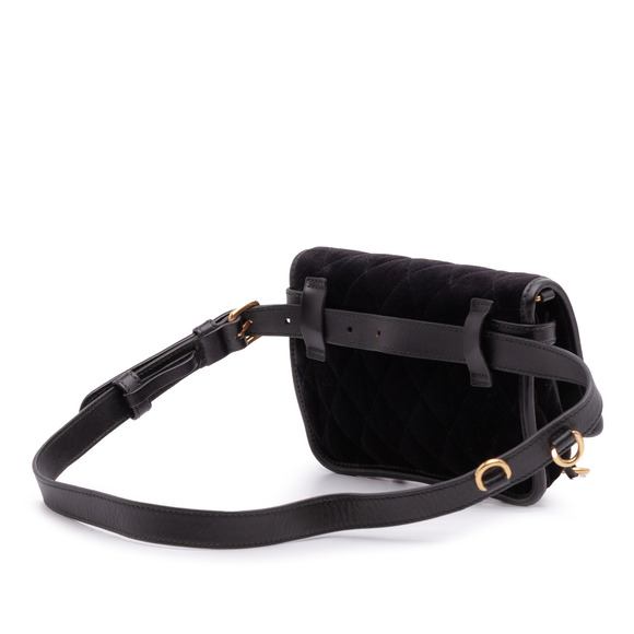 Pre-Loved Prada Impuntu Velluto Corsaire Convertible Belt Bag